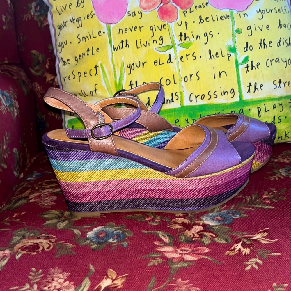 Rainbow Platform Sandals